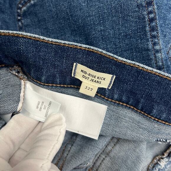 Madewell Tall Kick Out Crop Jeans Elkton Wash NP482 size 32T - Picture 3 of 7